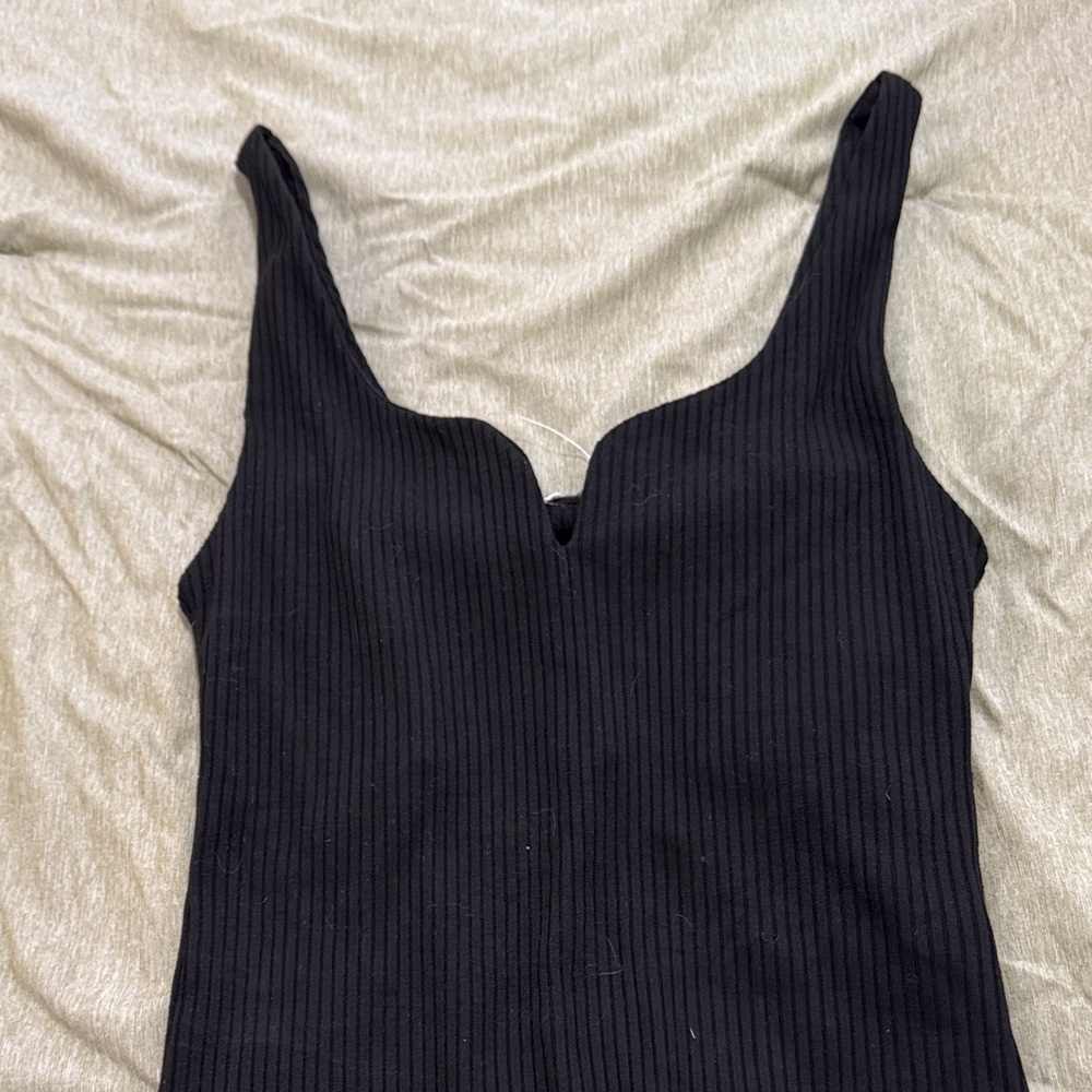 Zara Black RibbedBodysuit - Picture 3 of 3